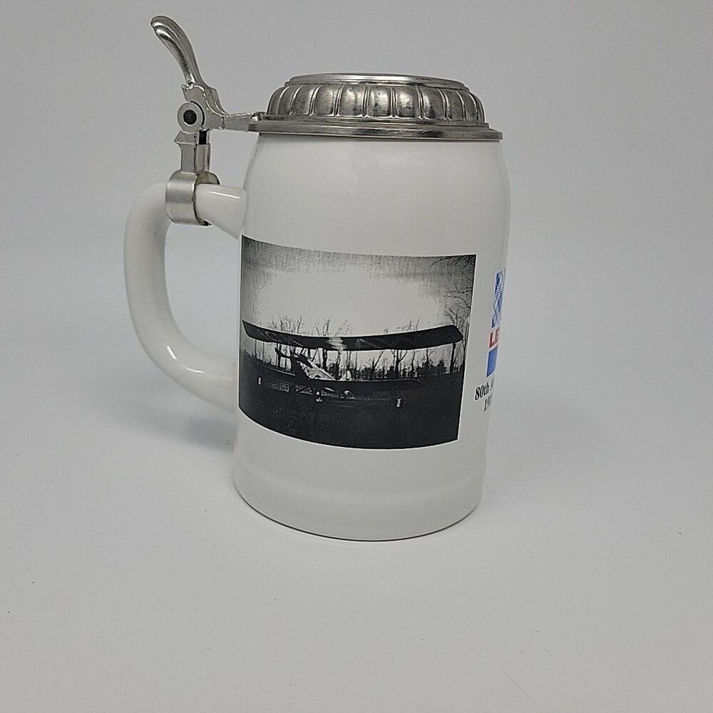 Lenox 80th Anniversary Stein 1915-1995 Collectable Mug Advertising Black White